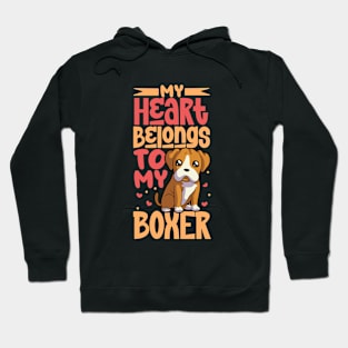 My heart belongs to my Boxer Hoodie